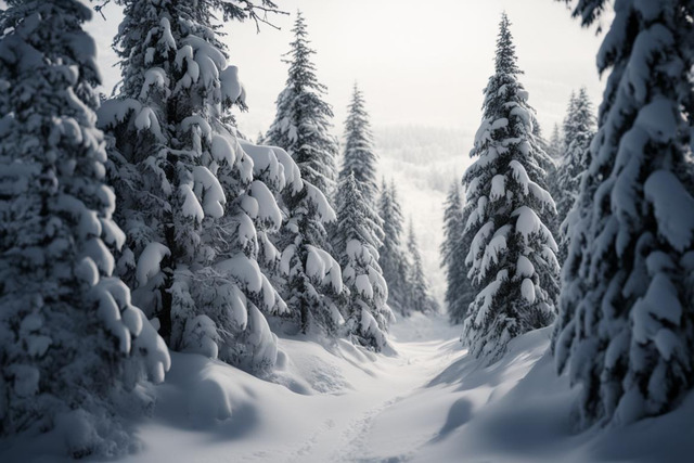 Зимний лес. Нейросеть Kandinsky 3.0.