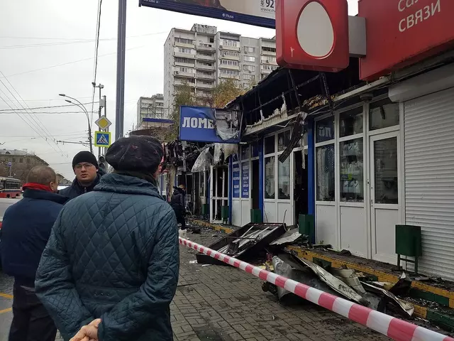 Пожар на Первомайской улице