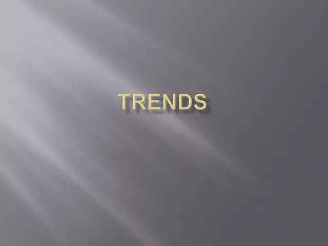 Trends презентация по английскому языку